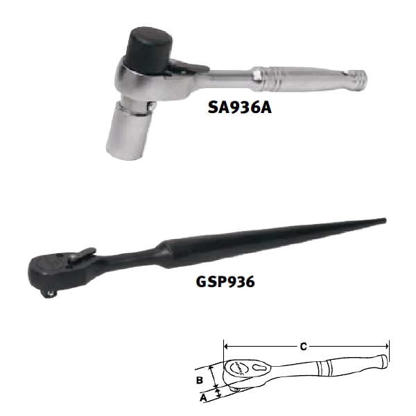 Snapon-1/4" Drive Tools-Special Application Ratchets